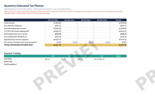 Small Business Expense & Tax Tracker – Complete Bundle | Instant Download