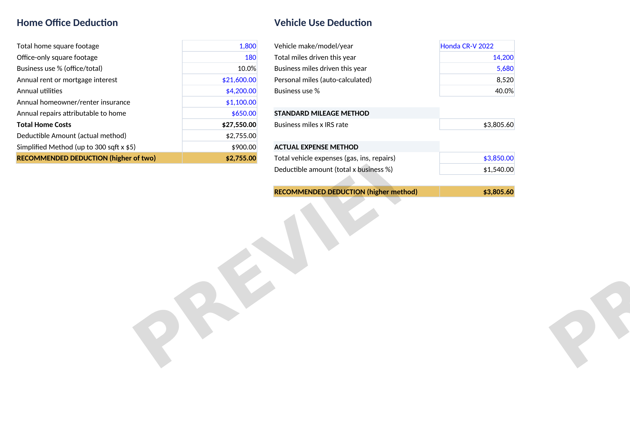 Small Business Expense Tracker – Excel Spreadsheet | Instant Download