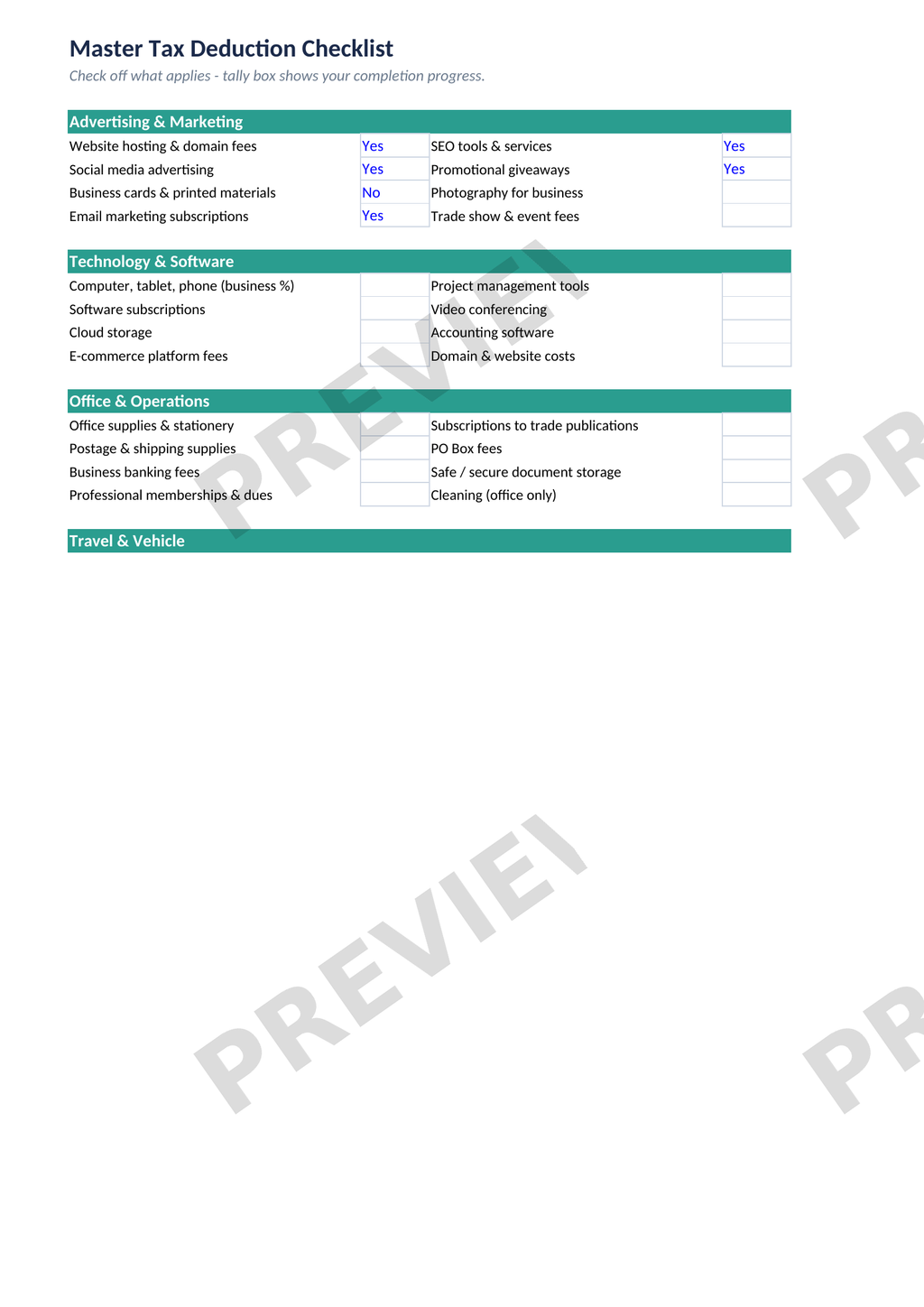 Small Business Expense Tracker – Excel Spreadsheet | Instant Download
