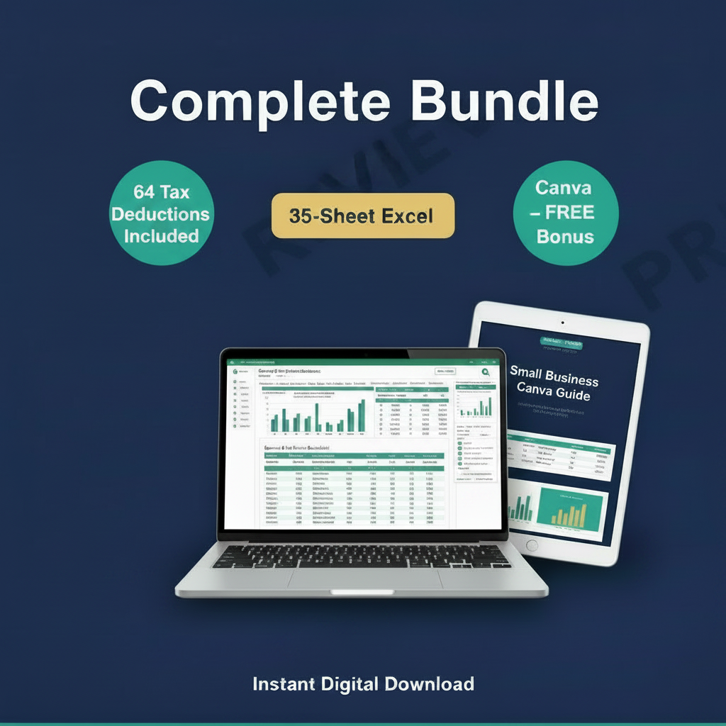 Small Business Expense & Tax Tracker – Complete Bundle | Instant Download